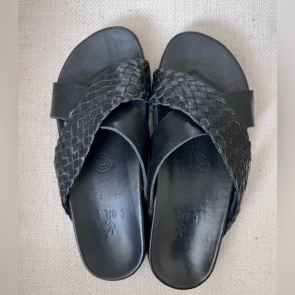 Sols Black Sofia Sandals - image 1
